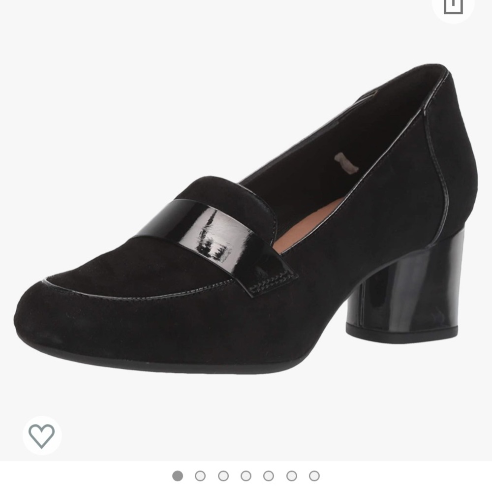 Clarks Black Suede Comfortable Loafer